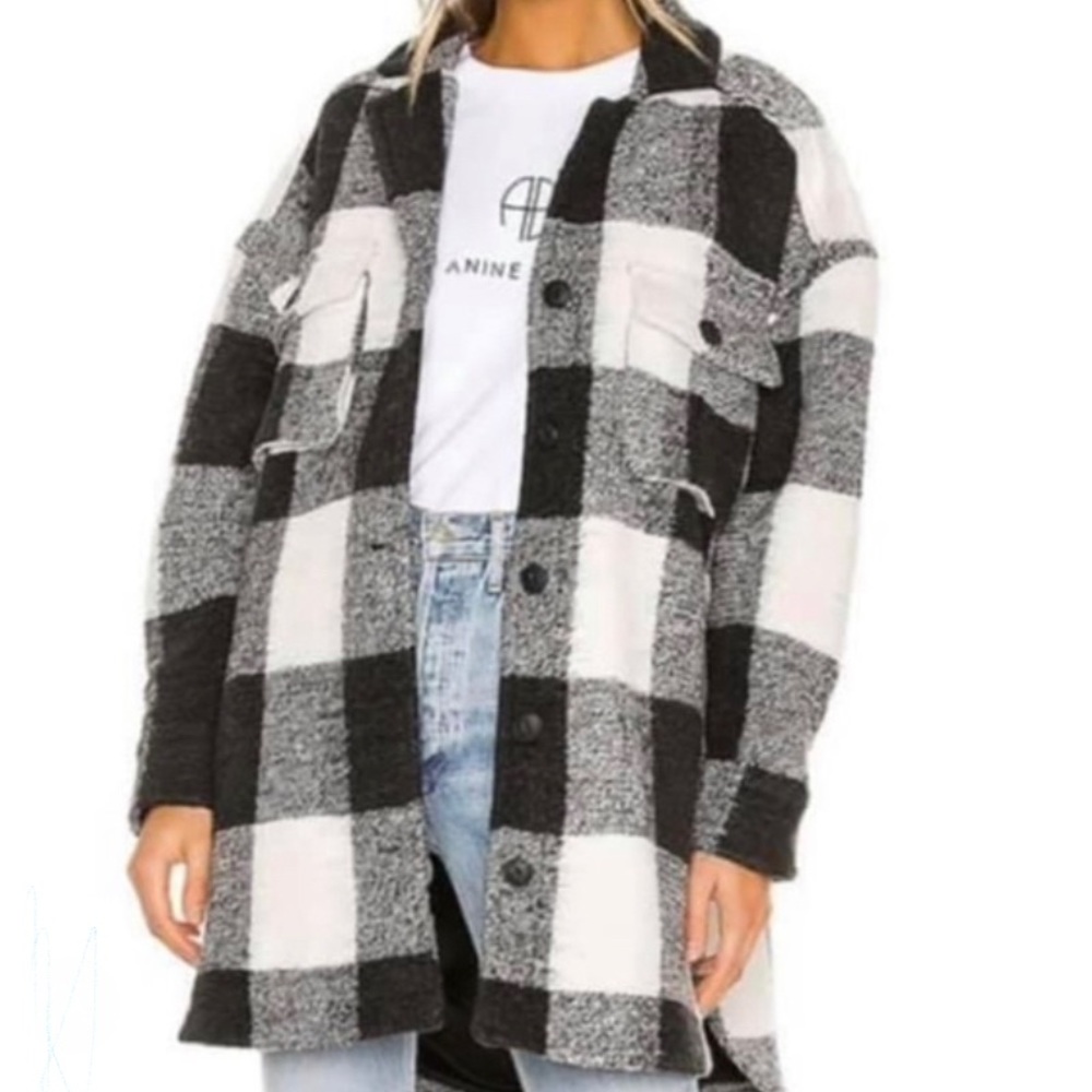 Anine Bing Plaid Maeve Jacket